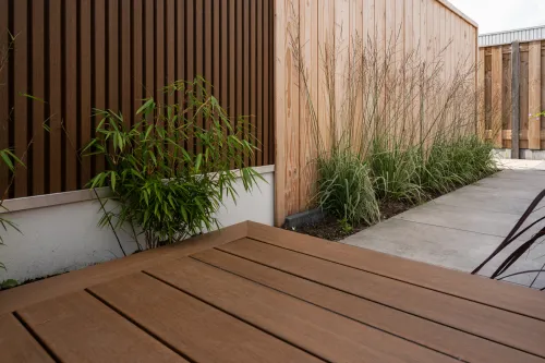 8x400cm Teak-UV-bestendig