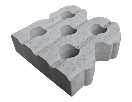 Grasbetontegel type L 40x40x12(40 cm. zijde vlak) K85912 BK25 GRN+-Waterdoorlatend