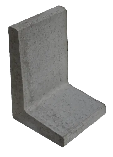 (H) L-element 60x40x40x8 grijs-Voor de realisatie van hoogteverschillen