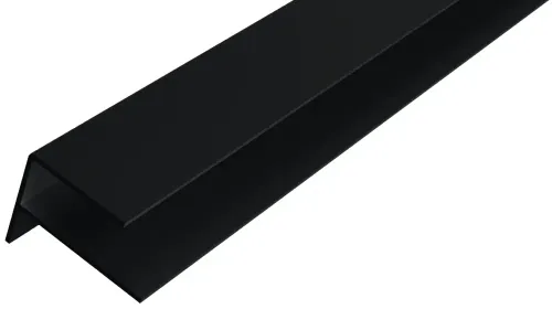 WPC WEO35-60 Alu F-profiel 65x80mm 300cm Ebony Black-Zeer sterk