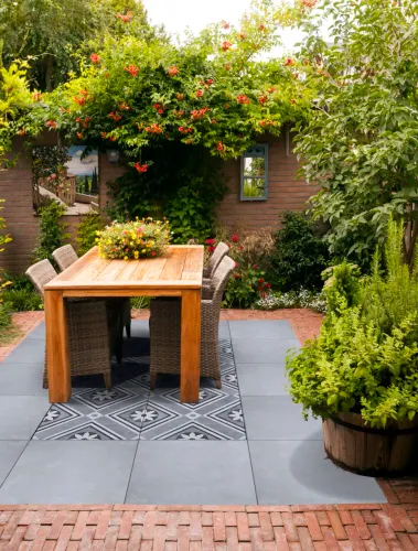 Ceramiton Fiorde 60x60x4cm Haze-Met afstandhouders