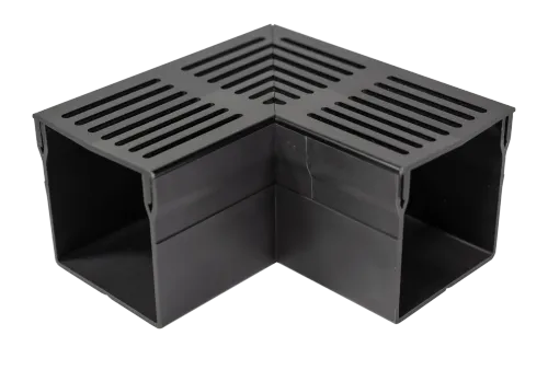 RSSD Aluminium Zwart Hoekgoot 10x10cm-