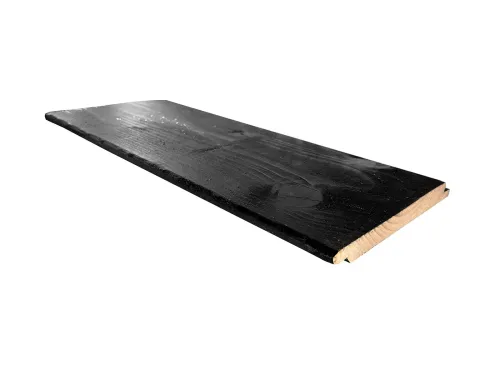 Excellent/Elegant Achterwand Vuren Zwart half lips vertic. 5-Basispakket met rabat wandplanken