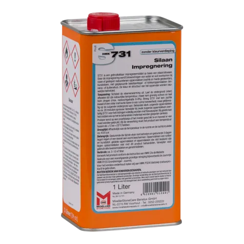 HMK S731 - Silaan impregnering - PRO - 1Ltr-Voorkomt binnendringen van water en vuil