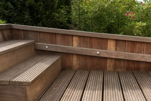 Azobé Gording Ruw 5x10x350cm-