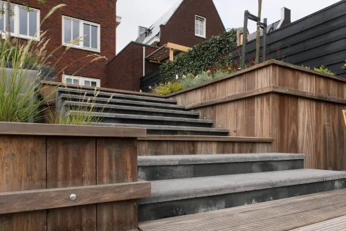 Azobé Gording Ruw 5x10x350cm-