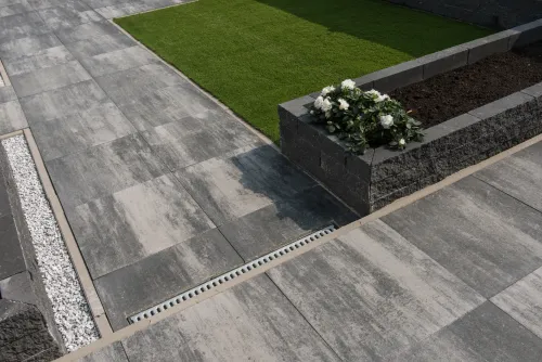 Mondo Facet 60x60x4cm Platinum-Neemt minder vocht en vuil op