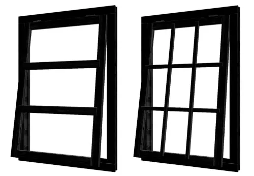 Excellent/Elegant Uitzetraam compleet Zwart (losse roedes)-Inclusief hang- en sluitwerk