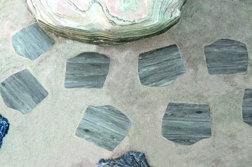 Staptegel Flex Stones Holz Grigio o42x36x2cm-