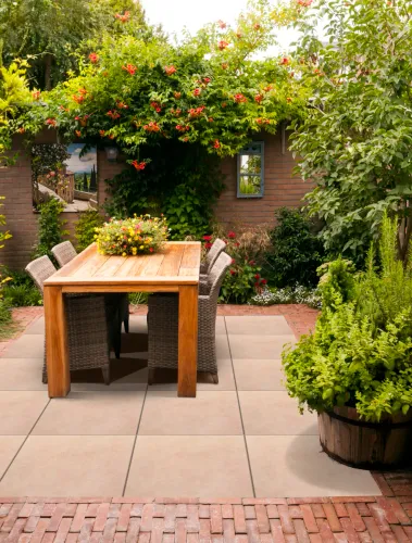 Passiona Amber Geel 60x60x3cm-Voorzien van een mini facetrand