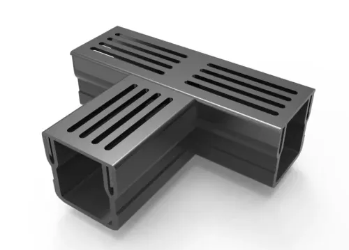 Star Drain Mini 65/60 T-stuk - Zwart (Aluminium)-Optimale waterafvoer