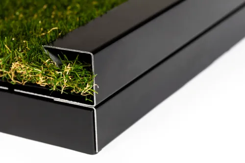 Drainbase Rand Recht Zwart-