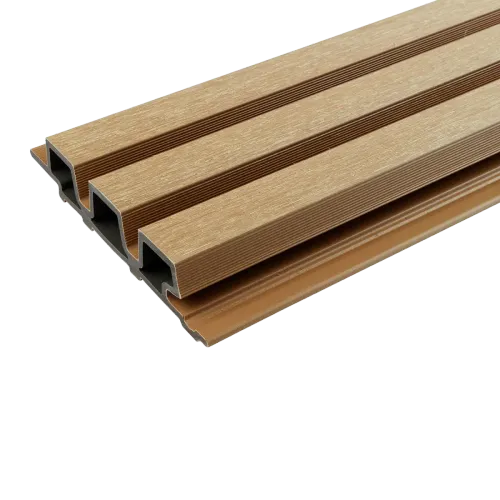 WPC WEO60 Gardenwall 33x170mm (wb 140mm) 290cm Cedar-Optiek van hedendaags open latwerk