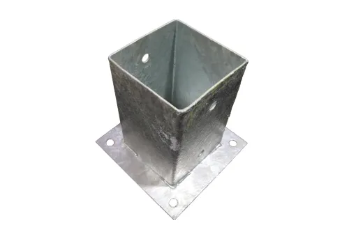 Paalhouder op plaat 71mm FV-