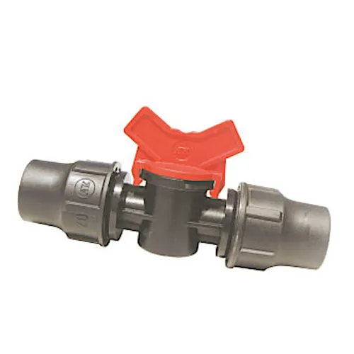 Palaplast koppeling met afsluiter