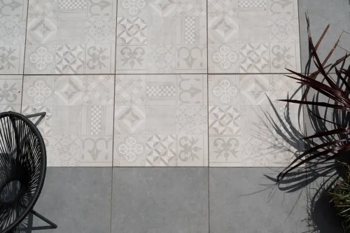 Ceramiton Titan 60x60x4cm Mosaïc Silver-