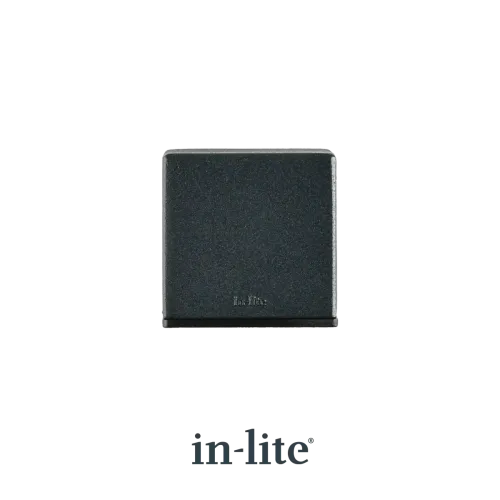 In-Lite Cubid Wall 12V - Dark Grey-Geeft een subtiel sfeervol licht naar beneden